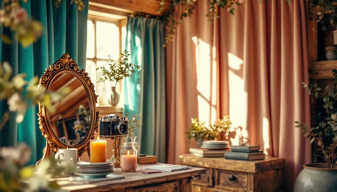 Magic Mirror Vs Photo Booth For Weddings — A creatively styled photo booth corner at a UK wedding, with vintage props, a pr Magic Mirror Vs Photo Booth For Weddings — A creatively styled photo booth corner at a UK wedding, with vintage props, a pr